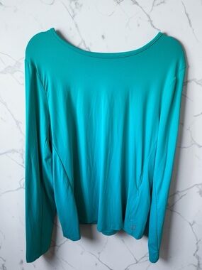 Hang Ten Teal Performance Long Sleeve Top Women’s XL Lightweight Stretch